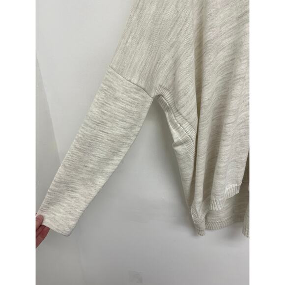 Mersea Catalina Polo Oversized Relaxed V-Neck 3/4 Sleeves Side Slits Sweater OS - Picture 10 of 13